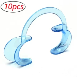 JNSUR 10pcs Dental Mouth Opener C Shape Orthodontic Dentistry Tool Intraoral Soft Plastic Cheek Lip Retractor Mouth Expander