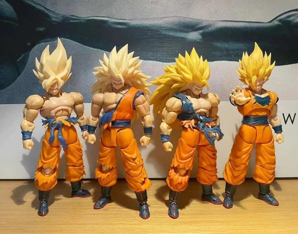 

JEsse TOYS Lightning Marbles Son Goku Head Action Figure Accessories Kit Dragon Ball SHF Super Saiya SSJ3 Anime Figure Toys Gift