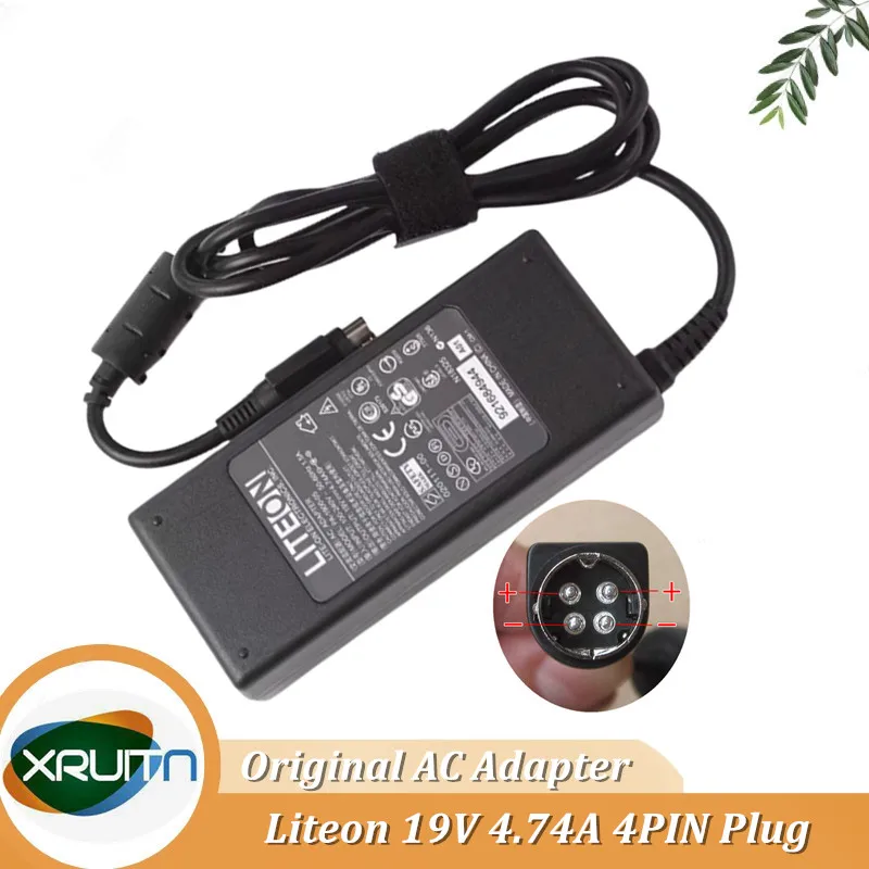 Genuine 19V 4.74A AC Adapter Liteon PA-1900-05 For AcBel AD7044 AP13D05 API1AD43 API2AD62 API3AD05 API5AD17 4-PIN Laptop Charger