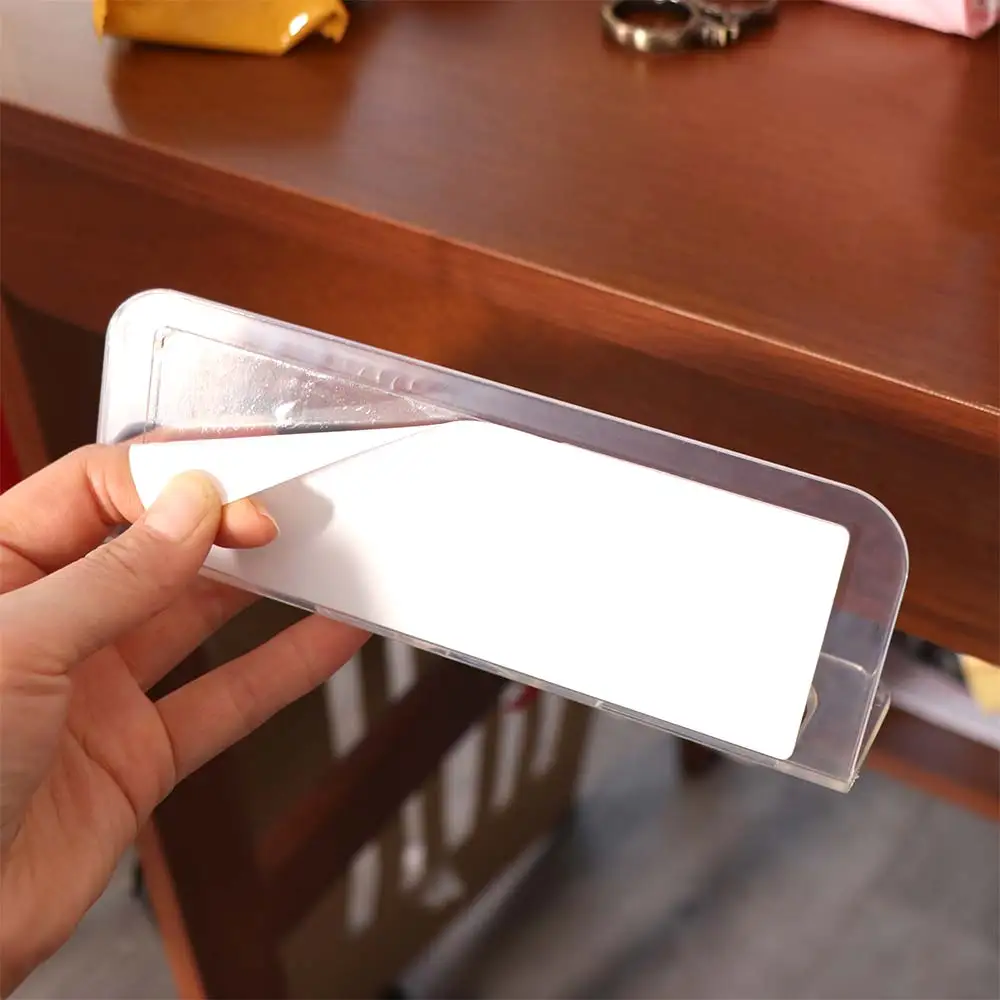 

Набор из 2 настенных держателей для расчесок и щеток для волос, акриловый прозрачный органайзер без сверления, полка для хранения в ванной комнате