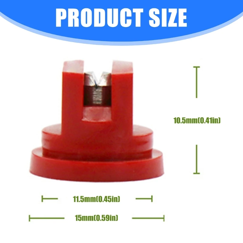 Extended Ranges Flat Sprayer Tip 11004 Stainless Nozzle 110 Degree for Sprayers D2RC