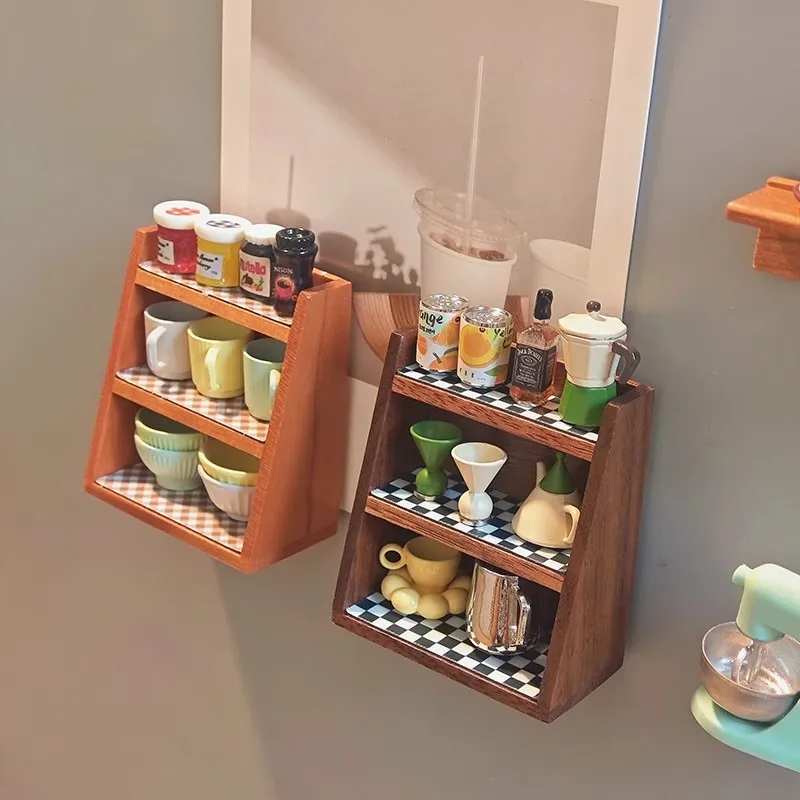 Refrigerator Sticker Creative Magnetic Sticker Personalized Small Item Coffee Stand Setting Cabinet
