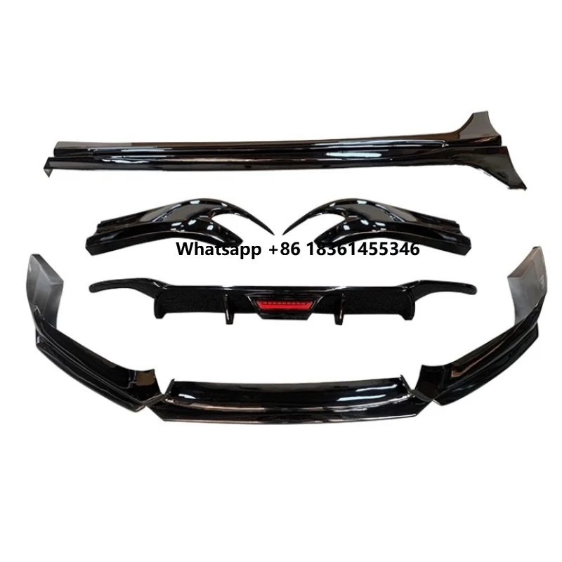 

Unpainted Body Kit for Spirior Accord CU2 TSX 15-17 Modified Car Front Shovel Rear Lip with Light Side Skirts