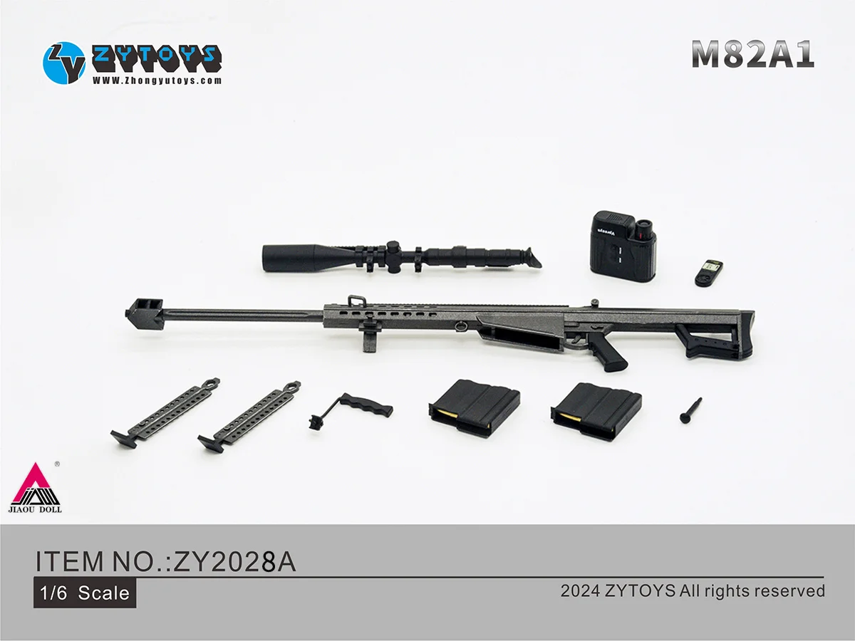 ZYTOYS ZY2028 1/6 M82A1 Scharfschützengewehr 24 cm ABS Gun Waffe Modell Fit 12'' Soldat Action Figur Körper Puppen Szene Zubehör