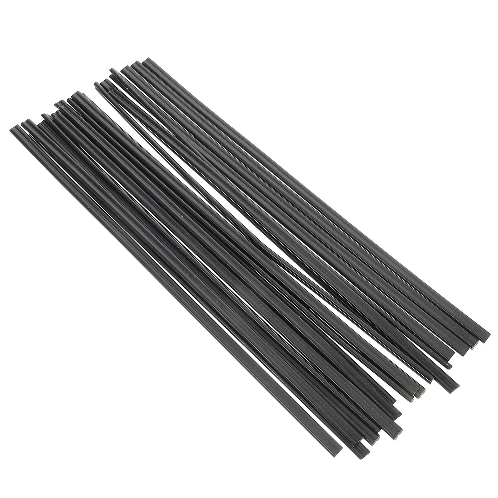 100Pcs Plastic Welding Rods Black PP Flat Strips for Car Bumper Plastic Welding Repair Kit Automotive Use Welder Rods Stick
