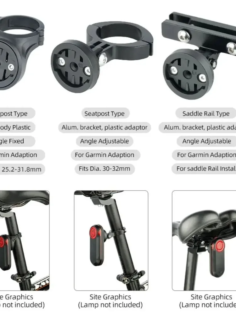 AliExpress Bicycle Saddle Rail Rear Light Bracket Seatpost Mount LED Lamp Stand for Garmin Varia Radar Rearview