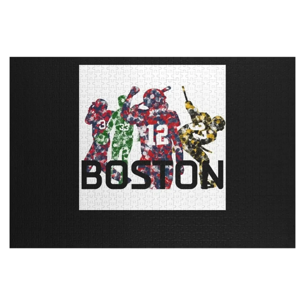 Boston legends poster Jigsaw Puzzle Wood Adults Personalized Kids Gifts Personalized For Kids Custom Gift Puzzle