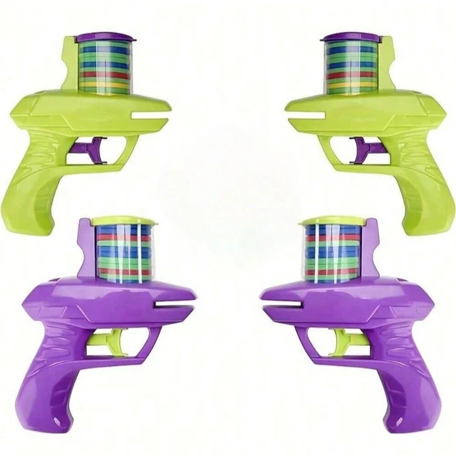 1pc Foam Disc Launcher Flying Disc Handheld Shooter Indoor Shooting Game Outdoor Backyard Toy For Boys And Girls Birthday Gift 5