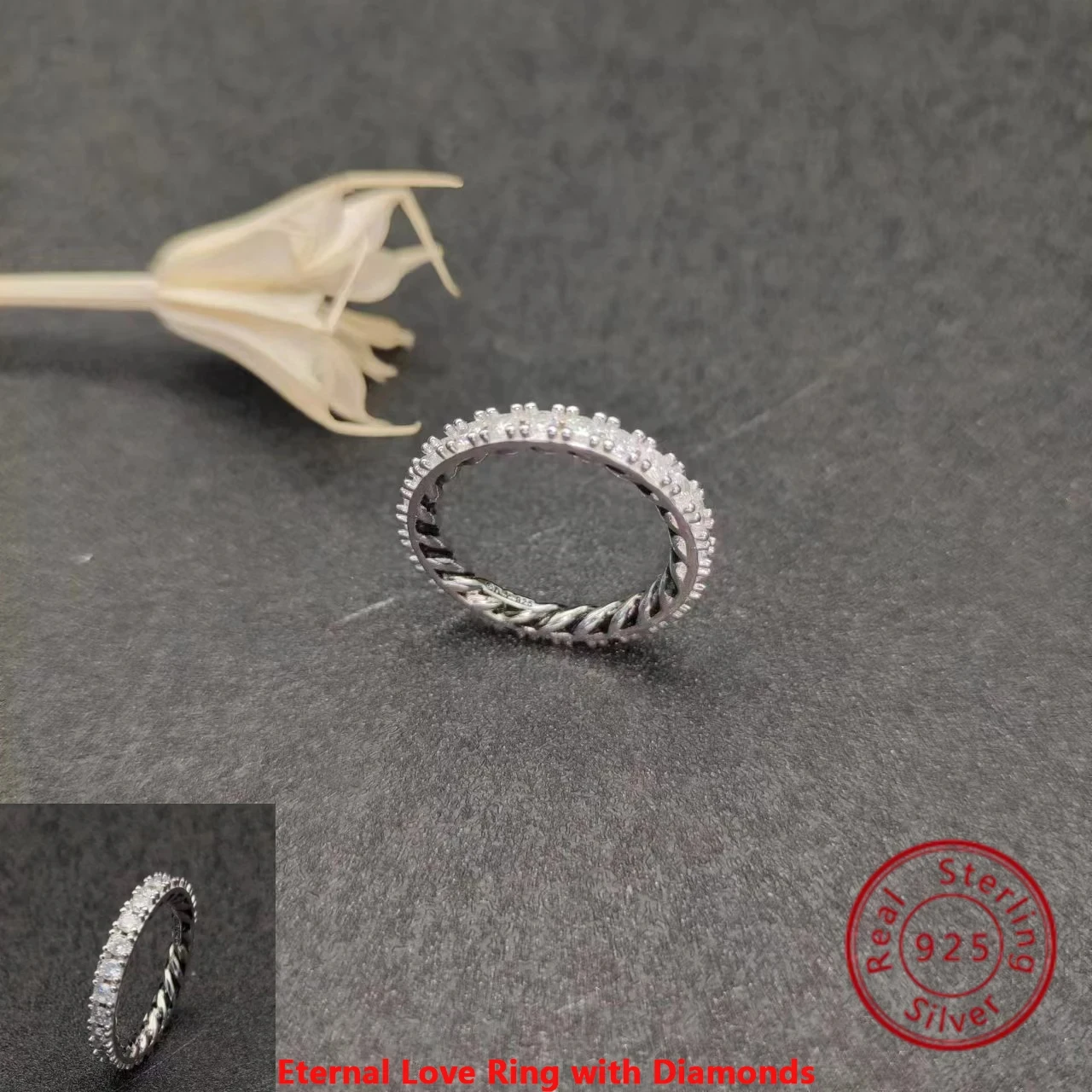 High Quality Stylish 925 Silver Dy Collar Ring Party Style