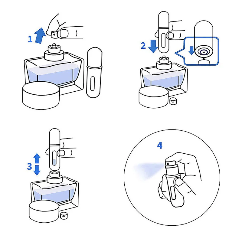 5 ml draagbare mini hervulbare parfumfles met spray geurpomp lege cosmetische containers verstuiverfles voor reisgereedschap