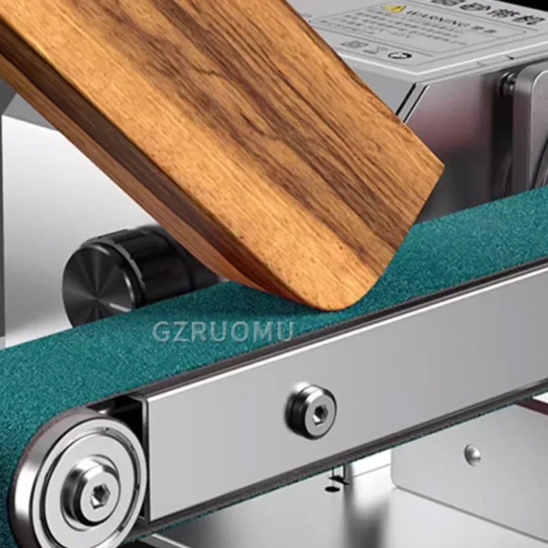 29MM Electric Belt Sander Grinder Knife Cutter Sharpener DIY Polishing Grinding Tool with Stepless Speed Regulation