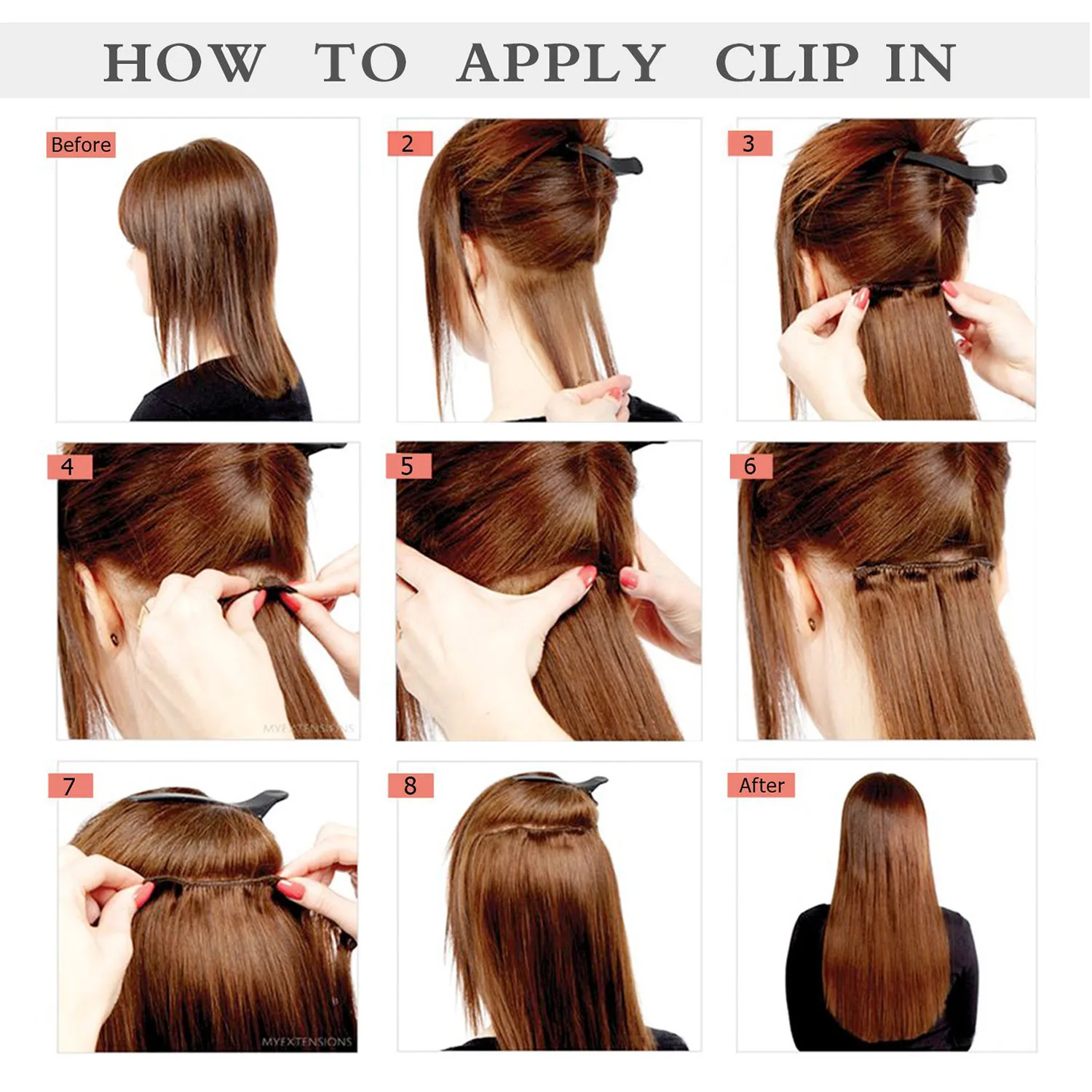 7 Piece/Set Synthetic Long Wavy Clip In Hair Extensions Ombre Color Heat Resistant Hair Pieces For Women Halloween Christmas