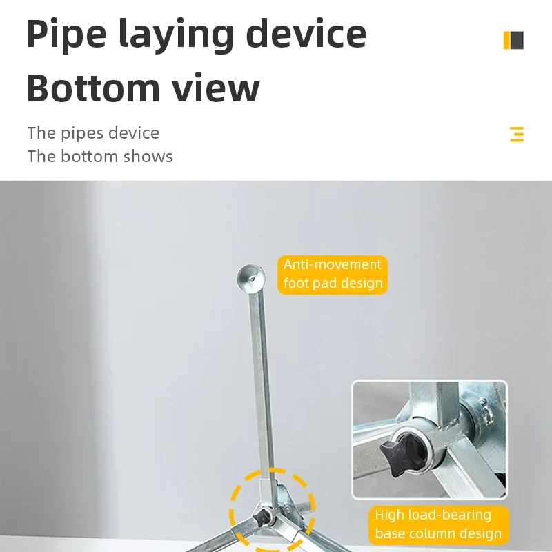 New Underfloor Heating Pipe Rack Bearing Dispenser Removable Pipe Uncoiler Stand For Easy Floor Heating Installation