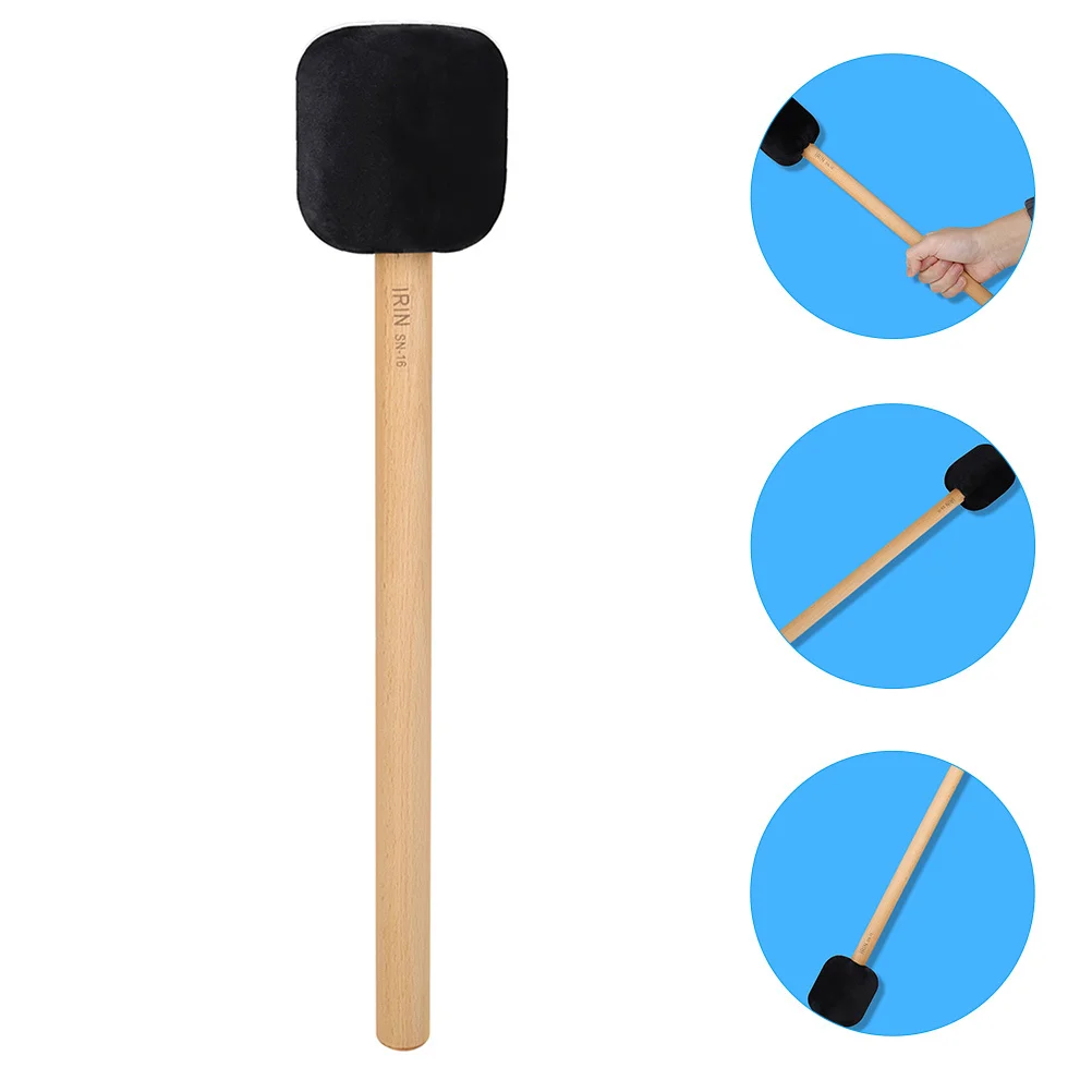 

Wood Handle Bass Drum Mallets Professional Percussion Sticks for Adult Kids Practice Performance Recording Studio Use Drum