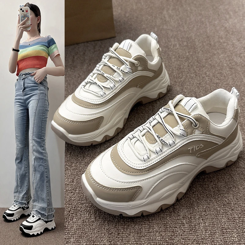 Women Casual Shoes Female Outdoor Jogging Trekking Sneaker Lace Up Breathable Shoes Women Comfortable Light Shoes Women Sneakers