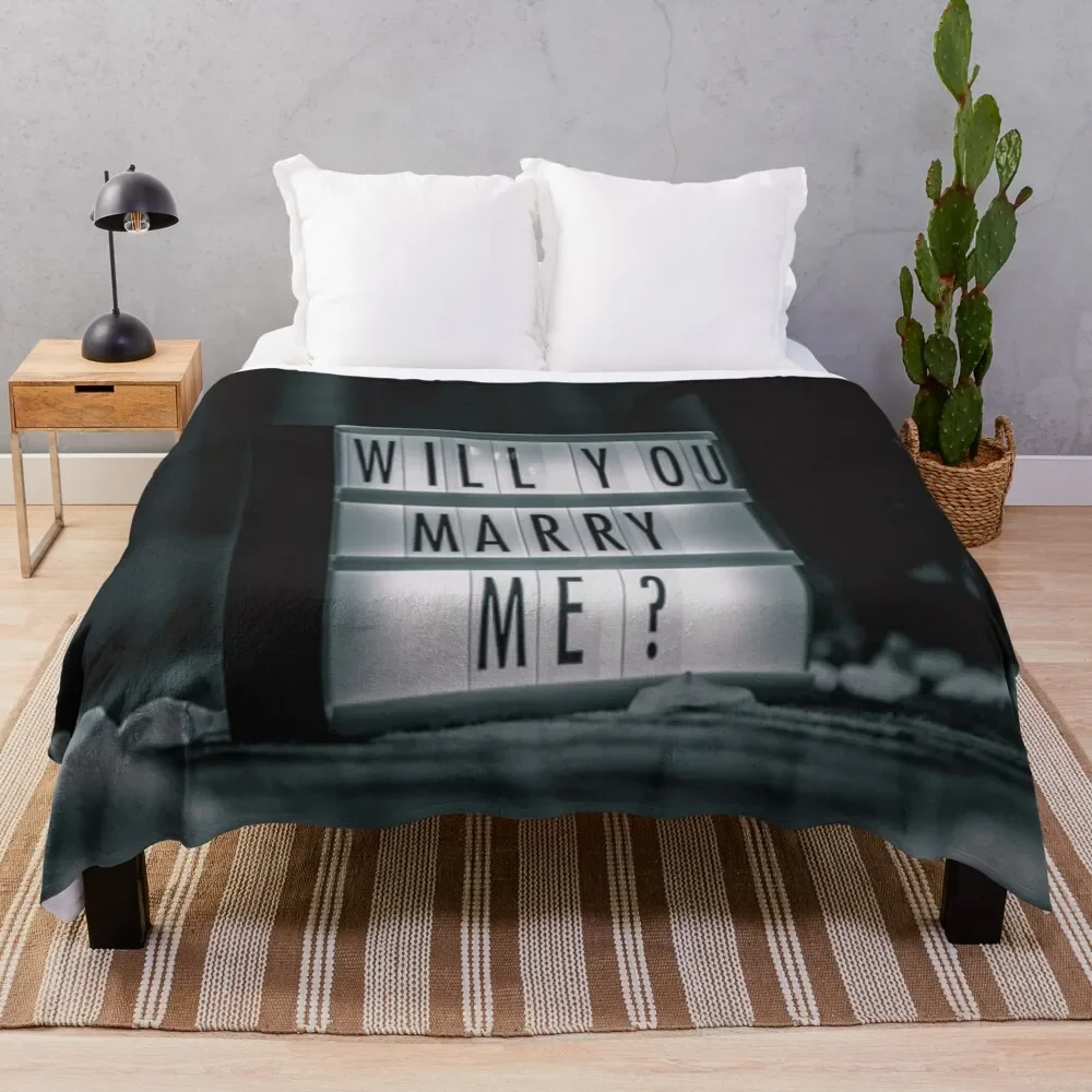 

Will You Marry MeMarriage Proposal Romantic Throw Blanket Summer Beddings blankets ands Blankets