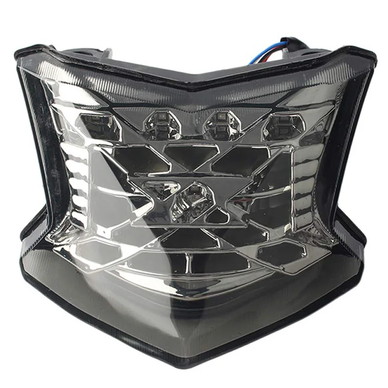 

Встроенный светодиодный задний фонарь для мотоцикла, стоп-сигнал, указатели поворота для Kawasaki Z650 Z900 NINJA 650 ABS 2017 2018 (белый)