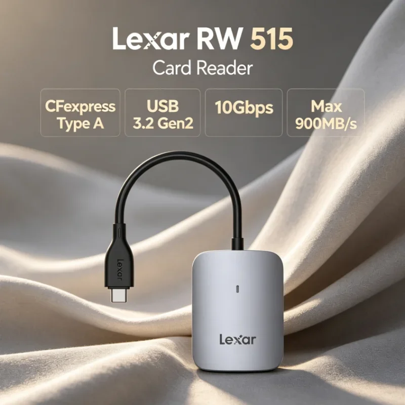 Lexar CFexpress Type A Card Reader RW515 Max 900MB/s 10Gbps USB Type-C USB 3.2 Gen 2 for Video Transfer