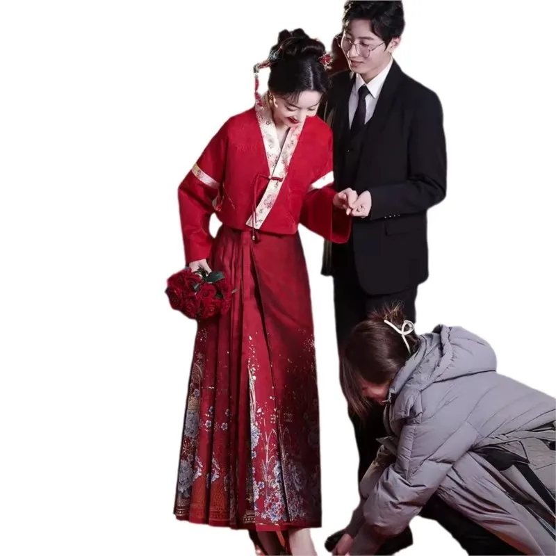 فستان على الطراز الصيني الجديد وهان نوع من الملابس على الطراز المحمص #5