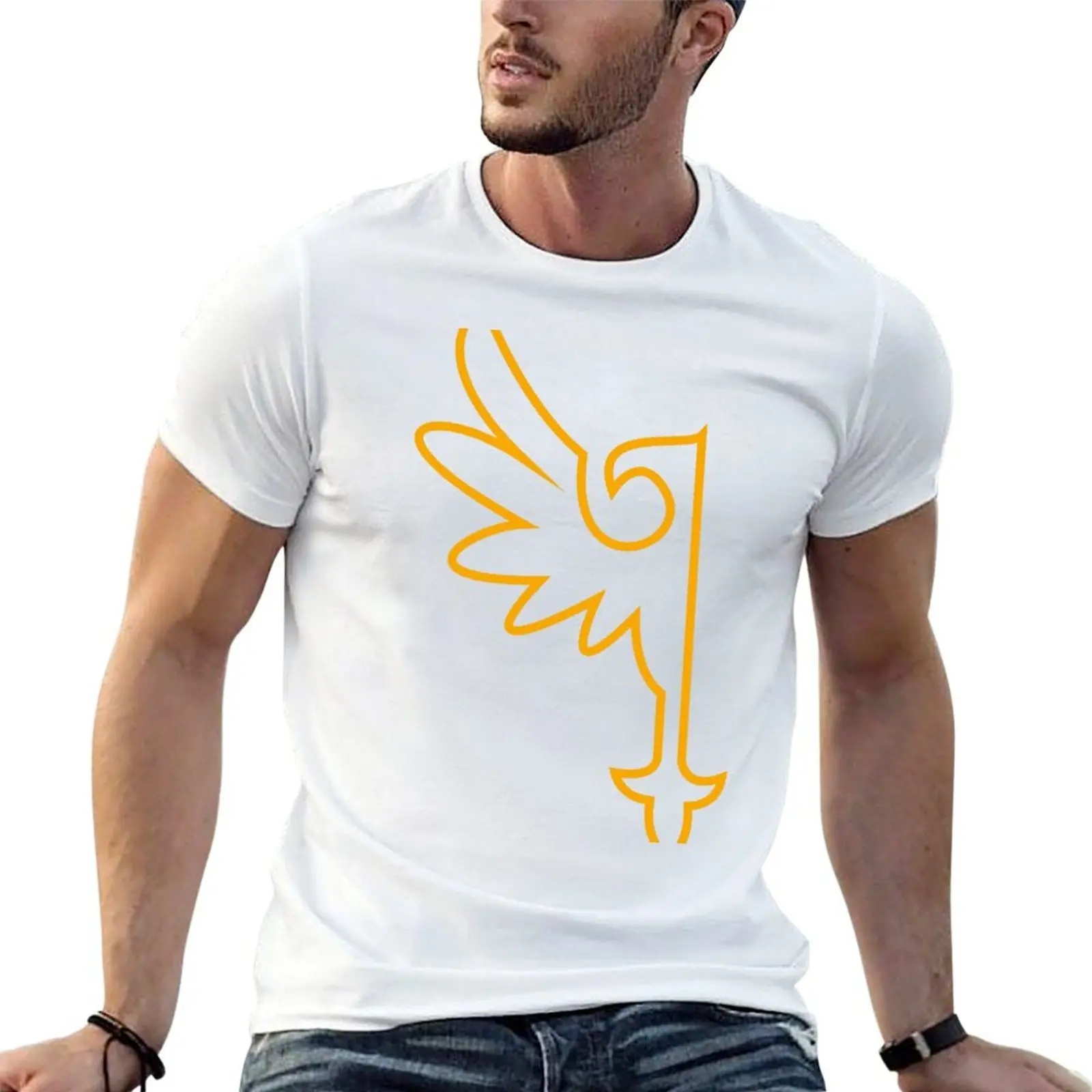 

Golden One-Winged Eagle T-Shirt funny t shirts cotton t shirts for man graphic funny T-Shirt