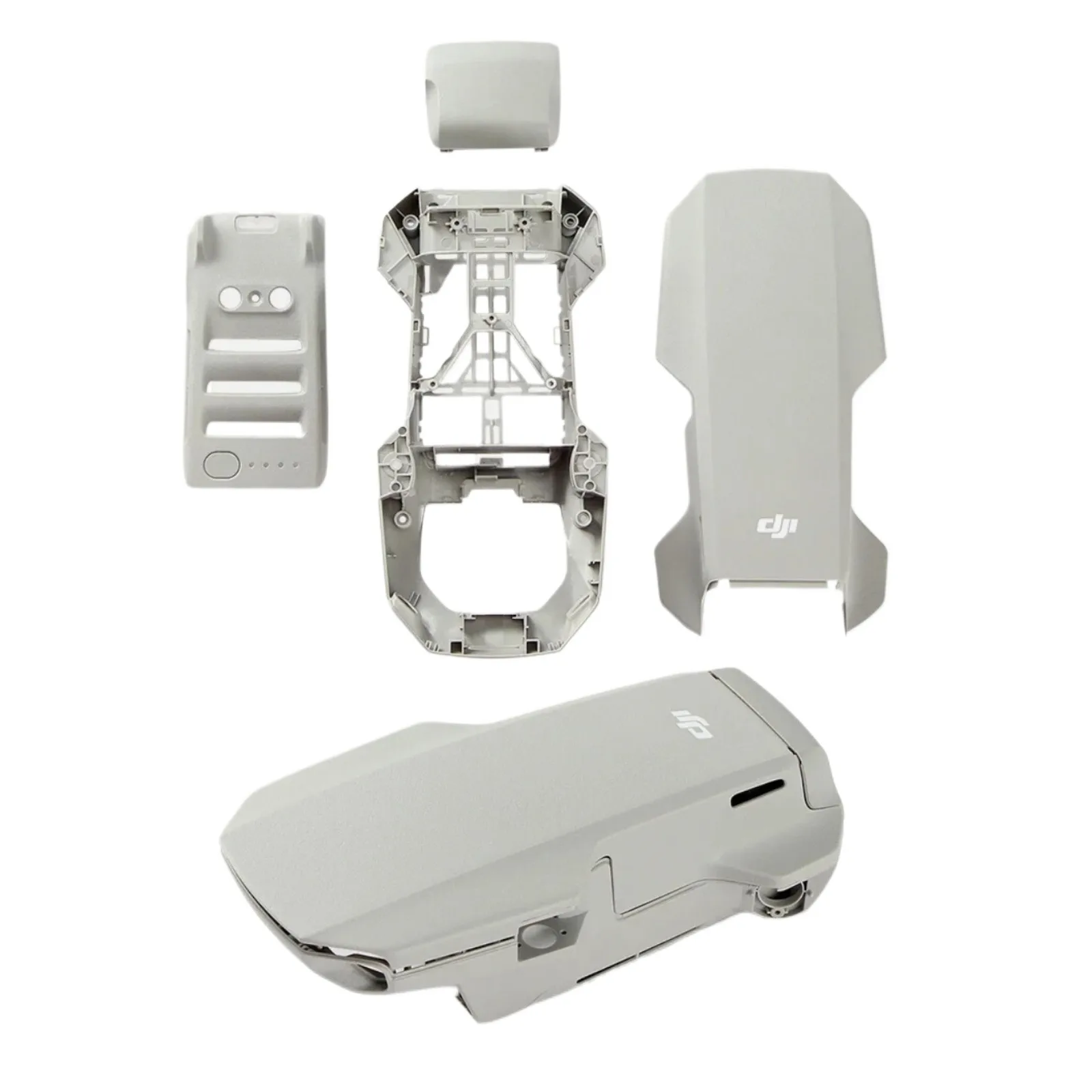 DJI Mini 2 Drone Body Shell Full Repair Kit - Upper Canopy, Middle Frame, Bottom Shell, Battery Cover Replacement Parts
