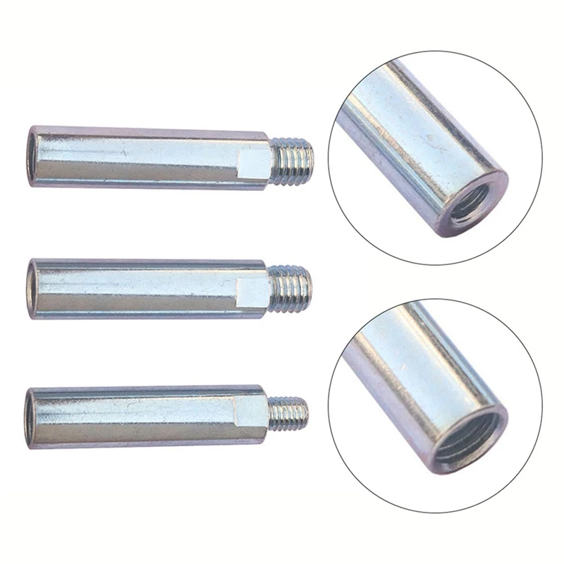 AT51-2Pcs 125 زاوية طاحونة تمديد قضيب طحن تمديد قضيب 80 مللي متر 100 زاوية طاحونة تحويل قضيب