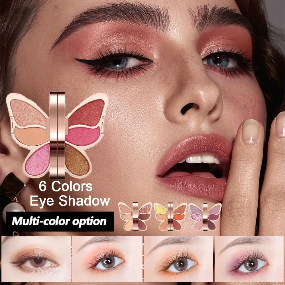 

Matte Eye Shadow Palette Long Lasting Butterfly Shape Earth Tone Eyeshadow Shiny Brighten Shimmer Eyeshadow Palette Beginner