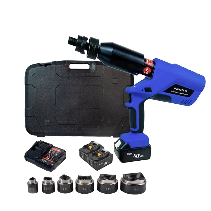 2026 Hot  Battery Hydraulic Square Hole Punching Tool Transformer Box 3mm Hole Opener Steel Iron Hydraulic Bridge Hole