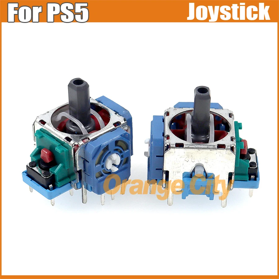 2PCS Original New 3D Analog Joystick Grip stick Sensor Module Potentiometer For PlayStation PS5 Controller Gamepad repair parts