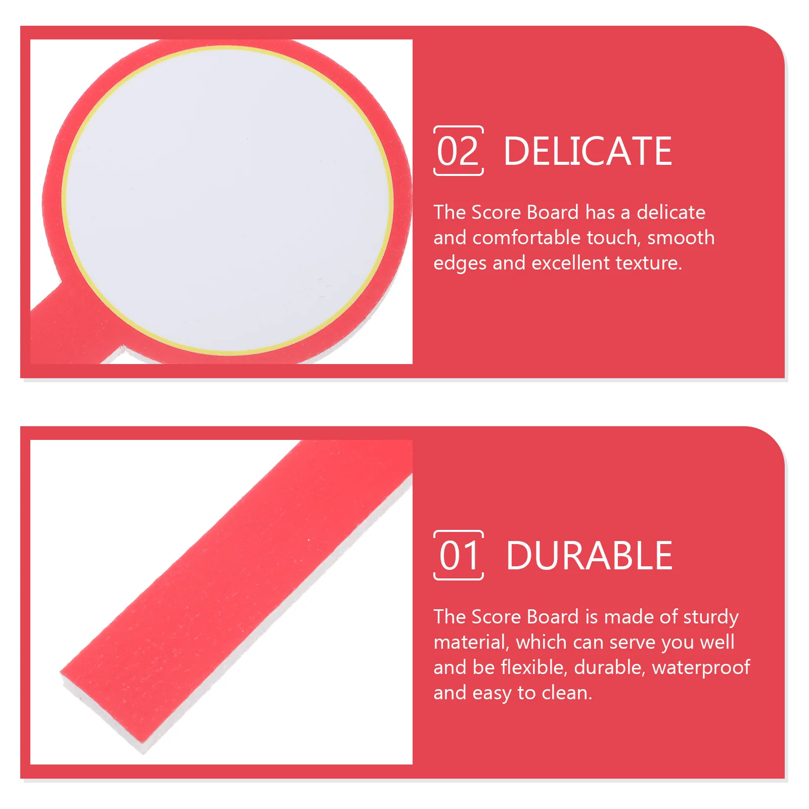 

8Pcs Blank Voting Board Handheld Whiteboard Double Sided Writable Score Plate Simple Erasable Paddles Scoring Board