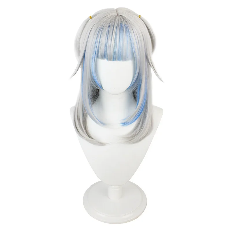HoloLive Virtual Idol Cosplay Wig Gradient Gauwa Gura VTuber Shark Girl