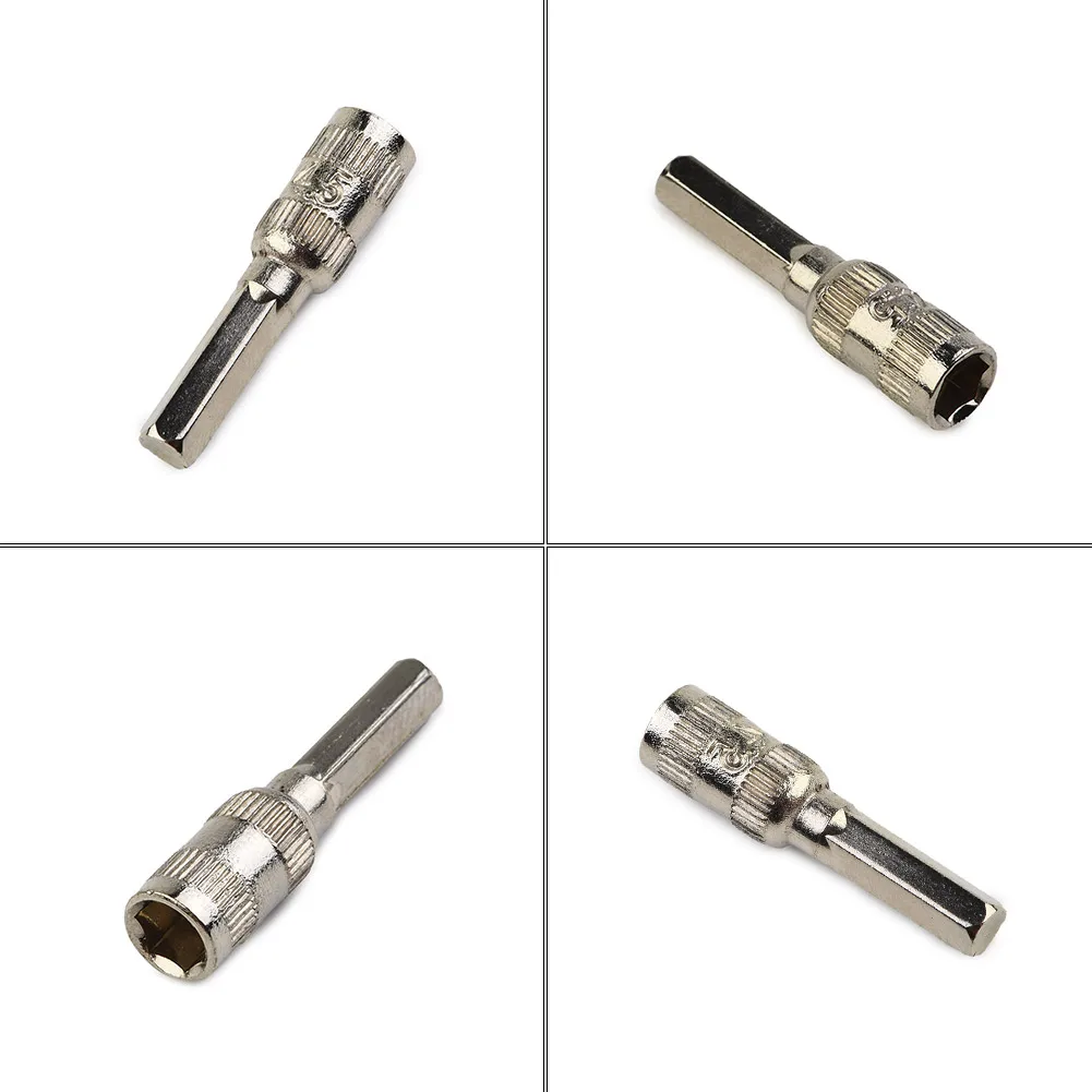 6 Point Hex Socket Parts 6Points Replacement 6pcs/Set Silver Tone Accessories Socket Bolts Hex Metal Nut Driver