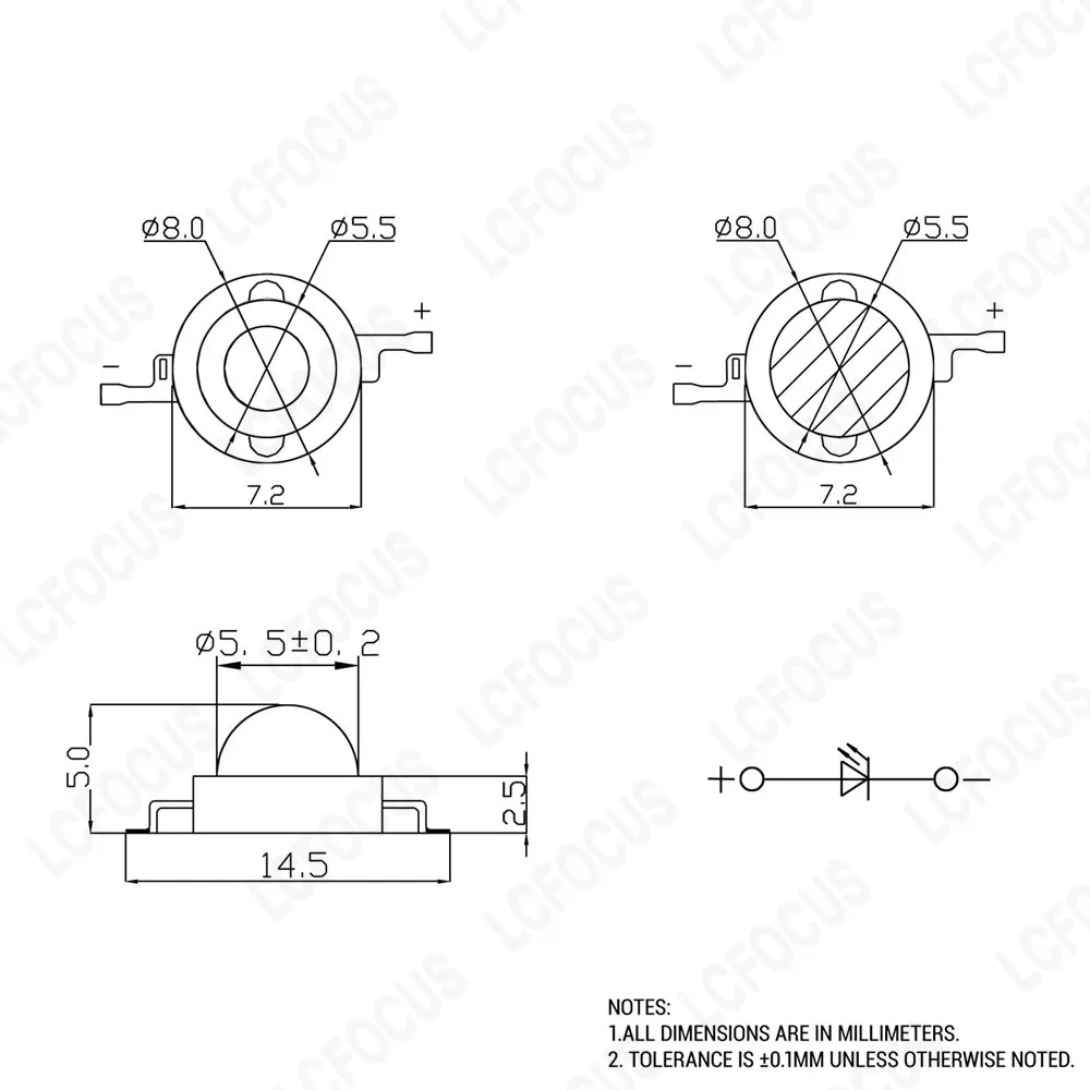 10 szt. 5W chip LED COB ciepła biel naturalna biel zimny biały czerwony zielony niebieski żółty pełne spektrum 3W 5W koraliki do lampy do