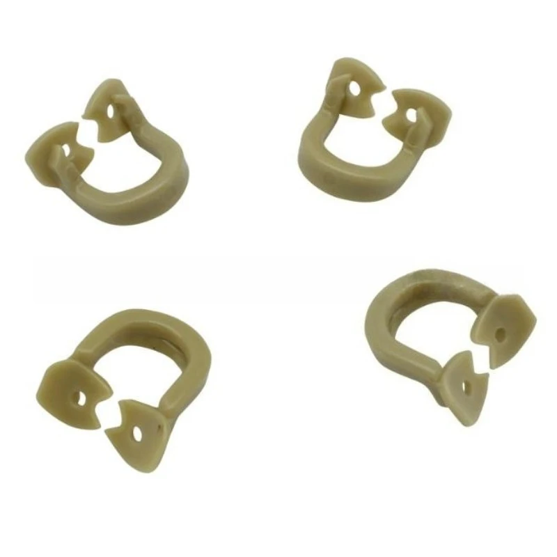 

10 × 4 шт./кор., стоматологические резиновые зажимы для плотины, резиновый барьерный зажим, материалы из смолы, инструмент, может автоклавируемый 134 ° C для стоматологических инструментов