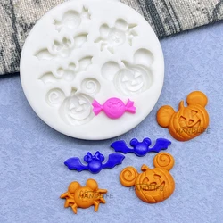 Bat Pumpkin Halloween Silicone Cake Baking Mold Sugarcraft Chocolate Cupcake Resin Tools Fondant Cake Decorating Tools