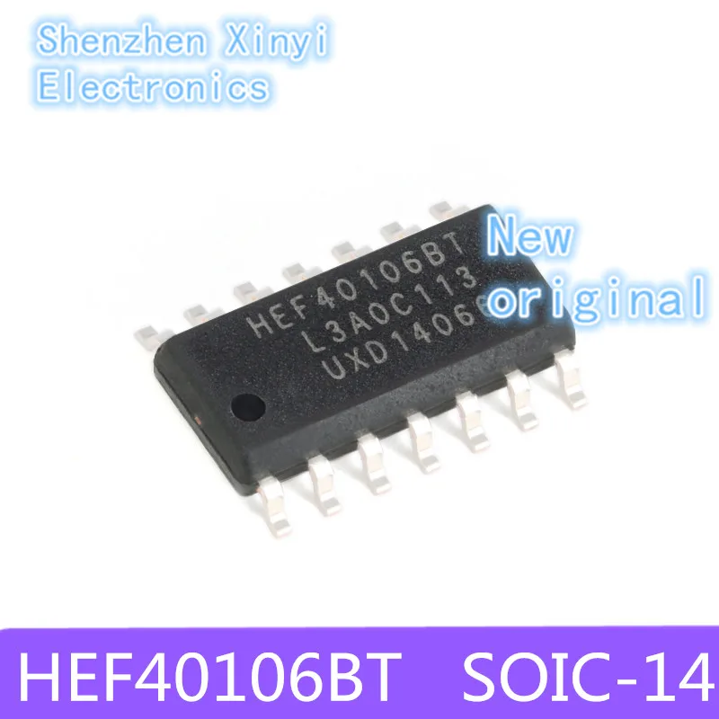 New original HEF40106BT HEF40106B HEF40106 40106 SOP-14 Hexagonal inverted Schmidt trigger logic chip