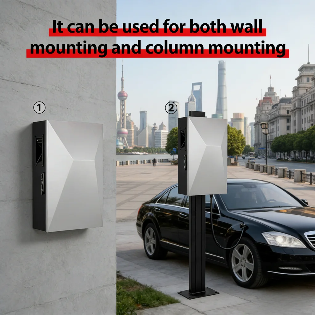 Compatible Charging Pile Case, Multi-NEV Fit, Outdoor Weatherproof, Customizable Temp Display & Ventilation