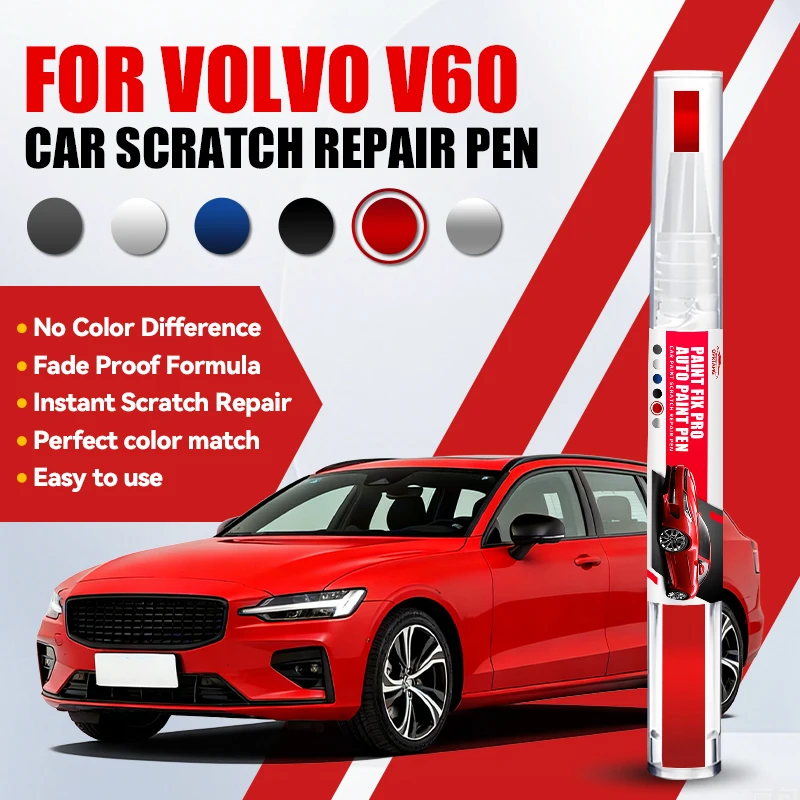 Bolígrafo de Reparación de Pintura, Eliminador de Arañazos, Accesorios para Auto, Negro, Blanco, Azul, Rojo, Plateado, Gris, para VOLVO V60 2010-2026 P1 SPA
