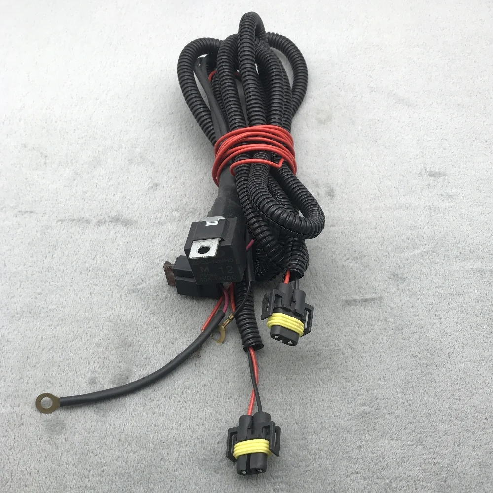 For VW New Polo Golf Jetta MK5 MK6 Skoda Octavia Fog Light Lamp Wires Harness Cable With Fuse Car Accessories - view 3