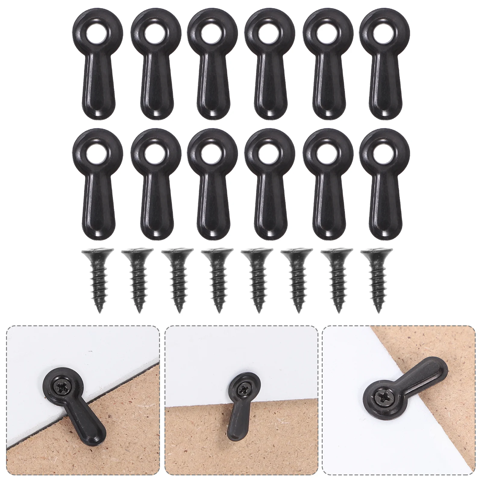 

100 Pcs Photo Frame Hardware Clip Picture Turn Fasteners Button Clips Backing Plate Buckle Hardwares Component