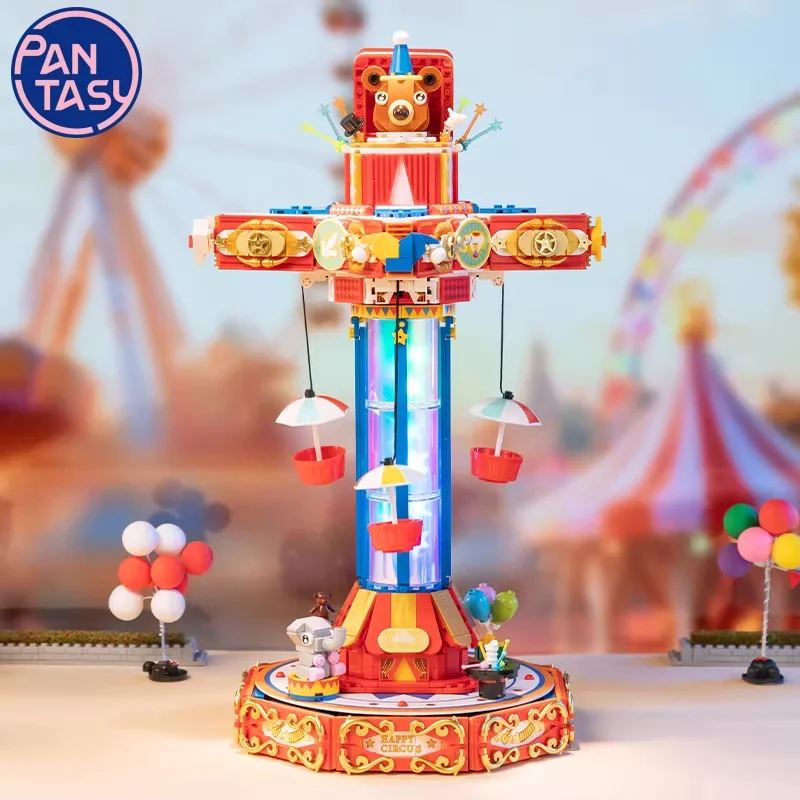 

Pantasy собрать строительные блоки цирковой парашют ретро подвижная игрушка модель настольный орнамент коллекция подарок на день рождения