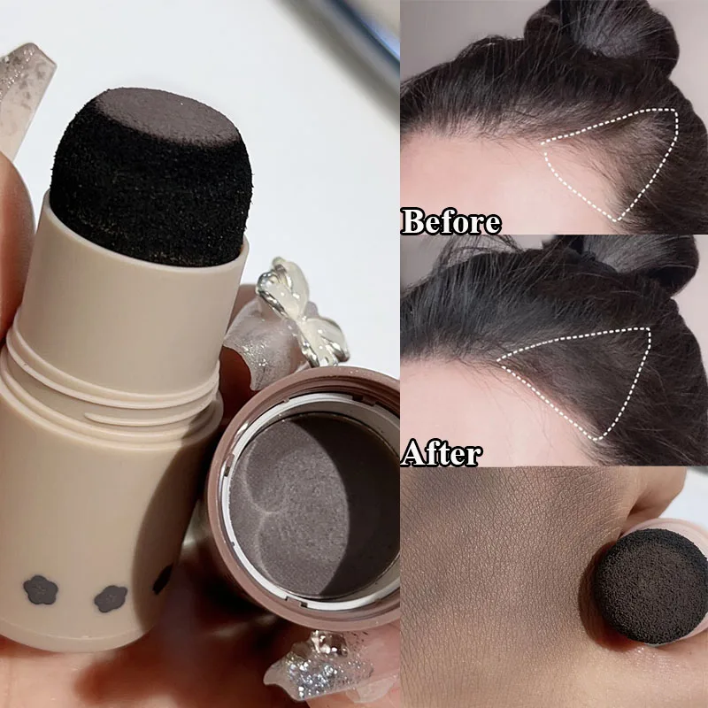 3 Colors Modified Hairline Powder Stick Waterproof Instantly Lasting Cover Up Hair Root Concealer Fill in Shadow Powder Makeup