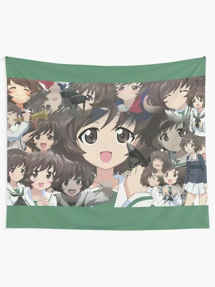 Girls Und Panzer Yukari Tapestry Home Decor Aesthetic Room Design Wall Hanging Decor Tapestry