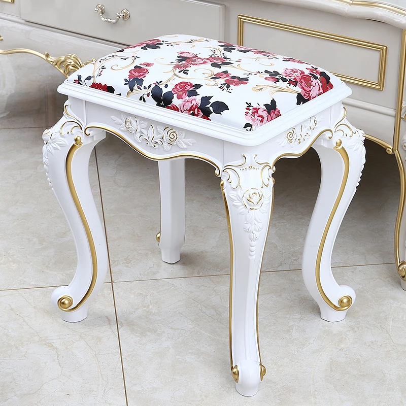 makeup stool carved sofa hair stool shoe change stools PU leather art dining table dresser stools nail