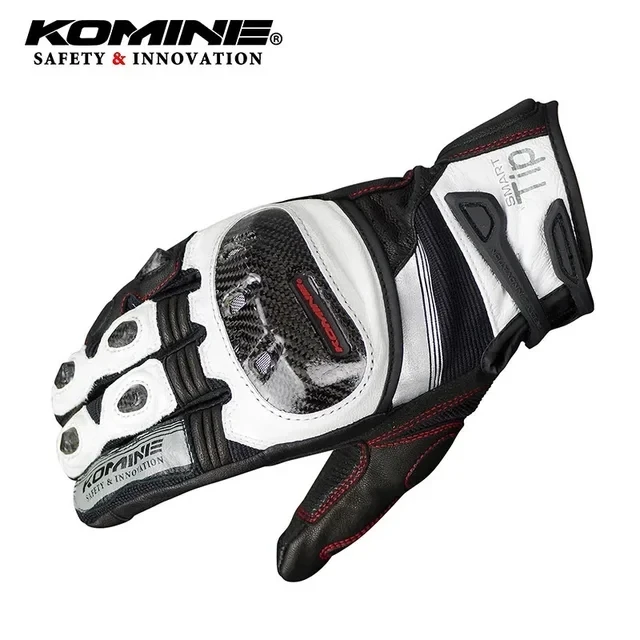 Komine Gk193 Carbon Fiber Motorcycle Gloves Leather Breathable 3d Knight Riding Glove Dry 3 Colors Glove Motorcycle Items