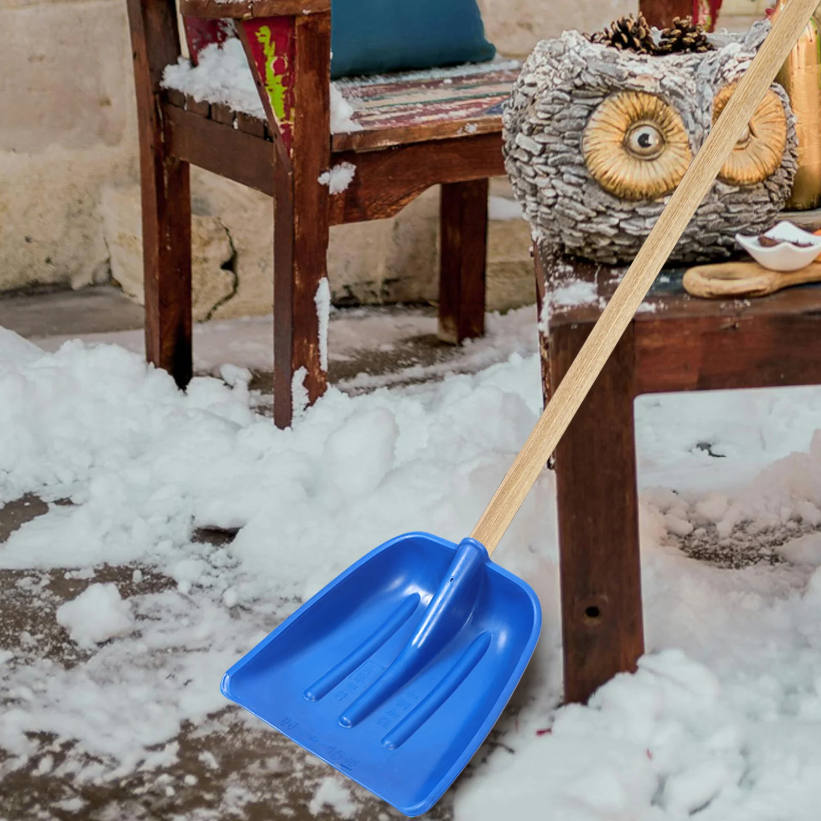 أداة إزالة الثلج البلاستيكية المصنوعة من النايلون لاستبدال رأس المجرفة للتنظيف الخارجي، رأس مجرفة متعدد الاستخدام للثلج #6