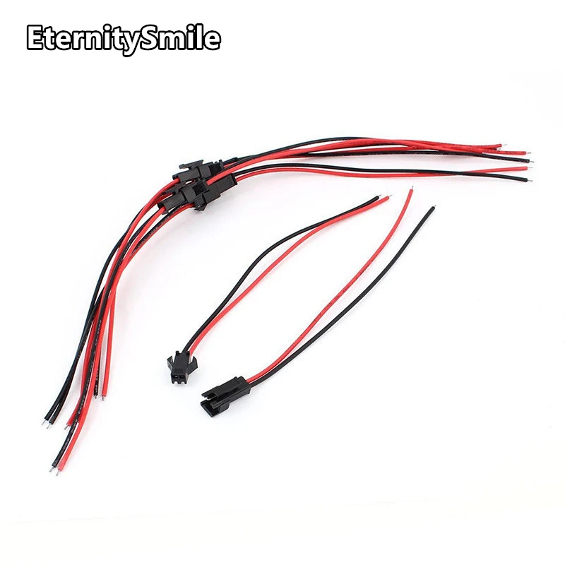 Custom Battery Cable Harness Jst Sm2.54 Pitch 2pin Male To Female Terminal Connector Wire Cable Harness