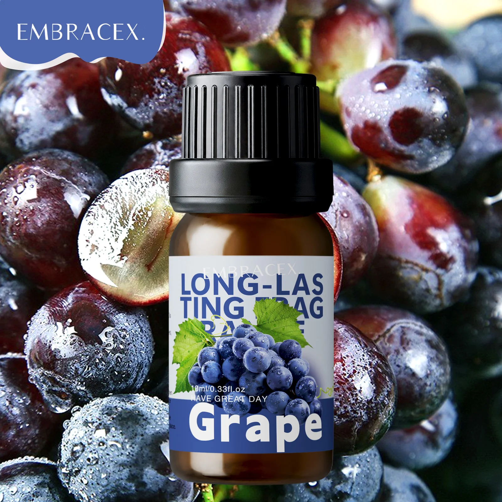 10ml Grape Fragrance Oils Face Oil Skincare Massage Oil Fruit Sent Oil Long Lasting Scent Gift To Friends
