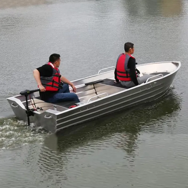 Customized 2026 New 12ft Cheap Lightweight Deep v Hull Aluminum Passenger Fishing Boat Manufacturers