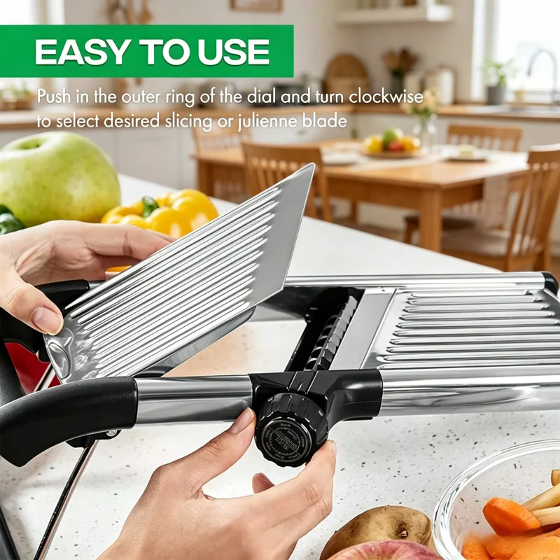 stainless-steel-adjustable-mandoline-slicer-multi-purpose-vegetable-cutter-for-potato-carrot-onion-tomato-more​